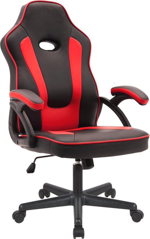 Ergonomische Gaming Bureaustoel met Schommelfunctie en Lendensteun - Comfortabele Draaistoel voor Thuis en Werk