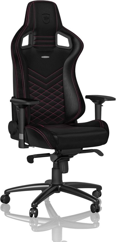 Ergonomische Gaming en Bureaustoel PU Zwart/Roze Verstelbaar van Merkloos