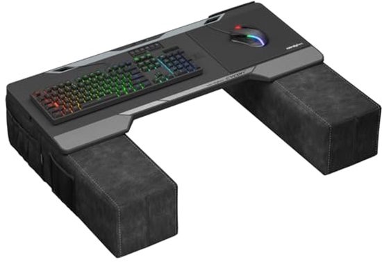 Ergonomische Gaming Lapdesk met USB Hub - Comfortabel en Stabiel voor PC, PS4/5, Xbox One/Series X van Merkloos