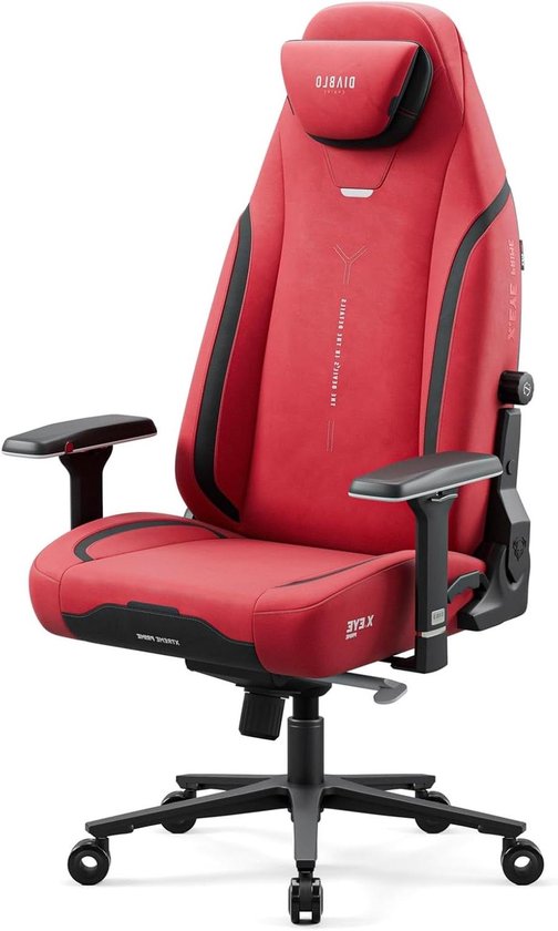 Ergonomische Gaming Stoel - Gamestoel Bureau Stoel - Langdurig Zitten - Koelende Zitting - 140 kg - Rood