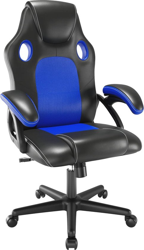 Ergonomische Gaming Stoel - Luxe Bureaustoel voor Thuis en Kantoor (Blauw) van Ergon