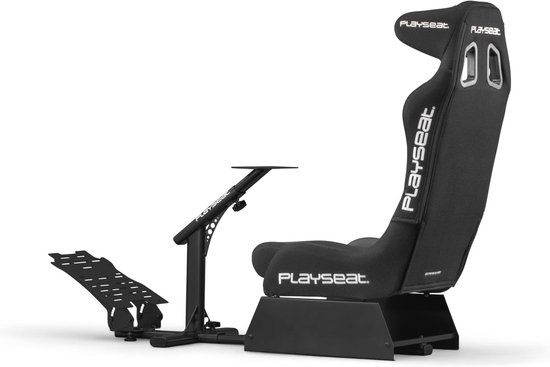 Ergonomische gaming stoel met gevoerd zitvlak - zwart van Merkloos