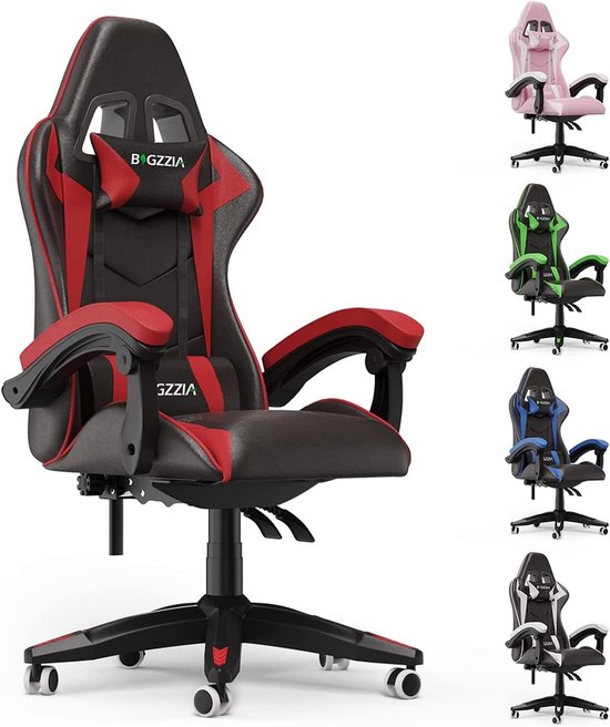 Ergonomische Gaming Stoel met Lendesteun en Hoofdsteun voor Urenlang Speelplezier van Merkloos
