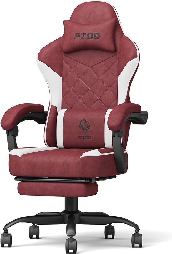 Ergonomische Gaming Stoel met Voetensteun en Verstelbare Rugleuning voor Comfortabel Gebruik van Ergon