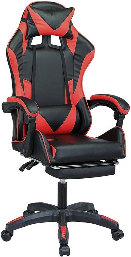 Ergonomische Gaming Stoel met Voetensteun - In Hoogte Verstelbaar en Draaibaar