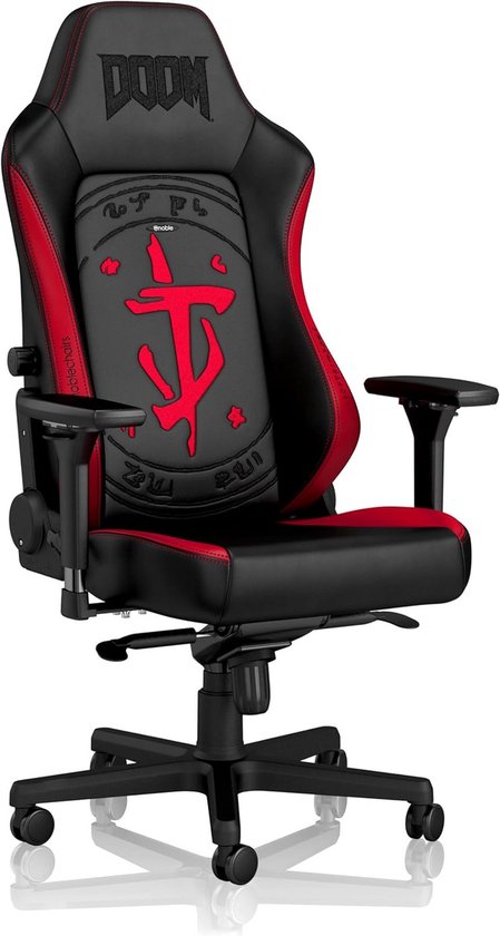 Ergonomische Gaming Stoel Zwart/Rood PU Leer tot 150 kg met Lendensteun van Merkloos