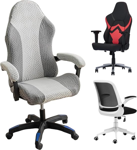 Ergonomische Gaming Stoelhoezen met Armleuningen en Rugleuning - Beschermhoes voor Kantoor- en Racestoelen, Ideaal voor Computer Gaming en Comfortabel Gebruik
