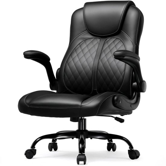 Ergonomische Gamingstoel – Game Stoel – Bureaustoel – Office Chair – Zwarte Gamerstoel – Verstelbare Armleuningen – Schommelfunctie