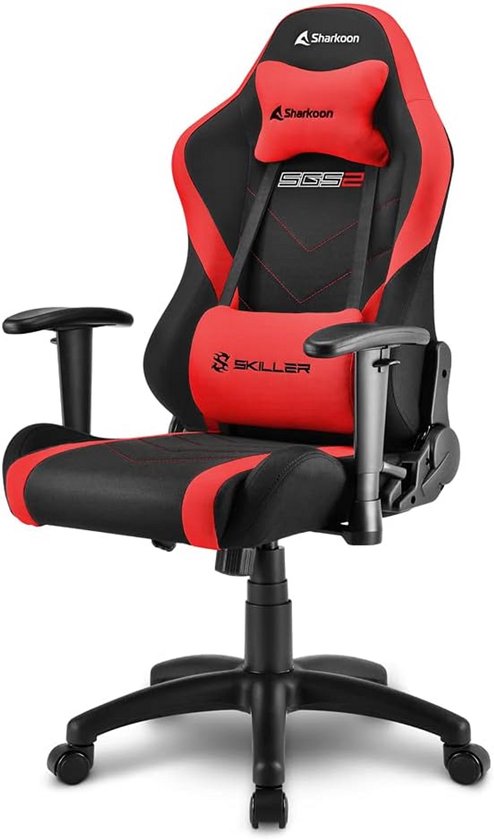 Ergonomische Gamingstoel Kind / Junior - Verstelbaar en Comfortabel - Rood van Merkloos