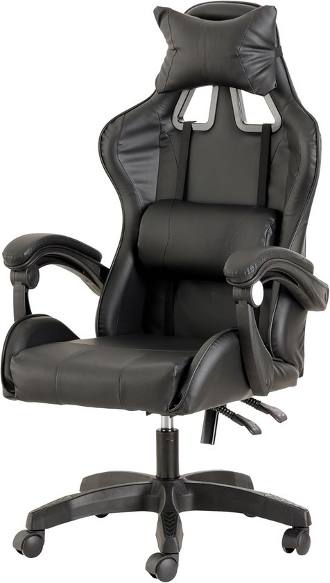 Ergonomische Gamingstoel met Hoofdsteun en Verstelbare Rugleuning