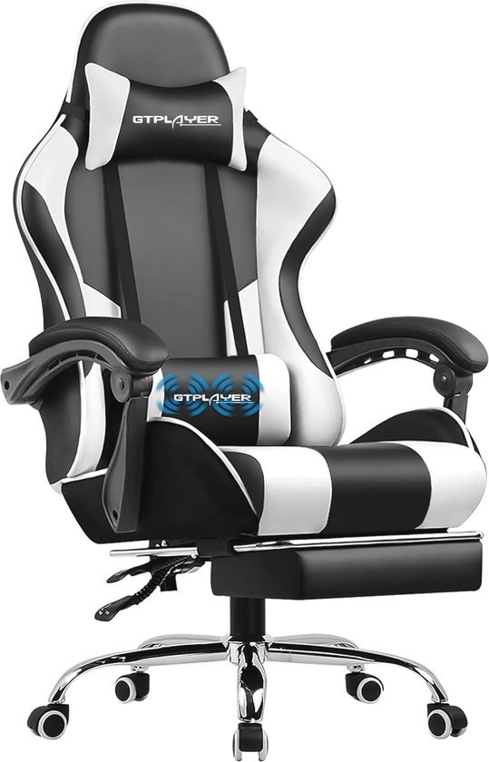 Ergonomische Gamingstoel met Massage & Voetensteun - Verstelbare Bureaustoel van Ergon