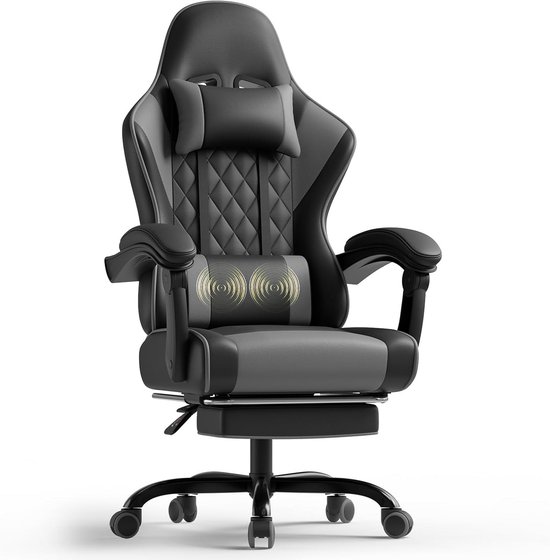 Ergonomische Gamingstoel met Voetensteun voor Urenlang Comfort
