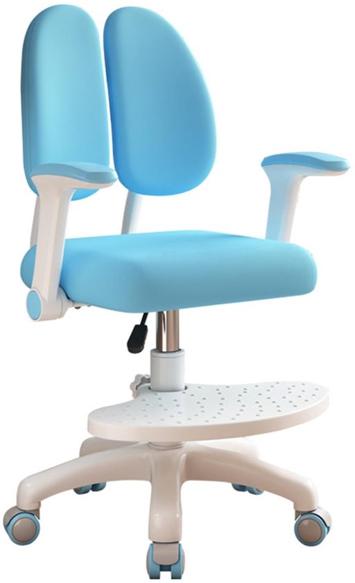 Ergonomische Kinderstudie Stoel - Hoogte Verstelbaar - Blauw