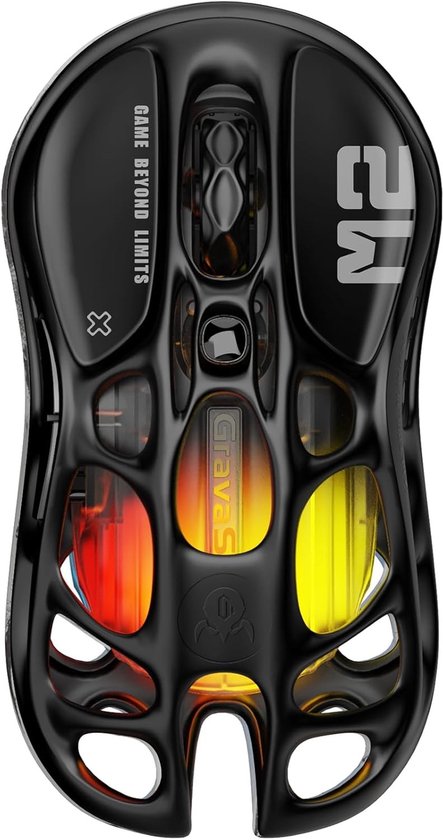 Ergonomische MMO Gaming Muis met 26.000 DPI Optische Sensor, 5 Programmeerbare Knoppen en RGB Verlichting voor Computer Gaming