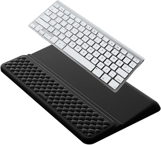 Ergonomische Polssteun met 15° Neiging en Geheugenfoam voor Pijnverlichting bij Kantoor en Gaming, Ideaal voor Thuiswerk en Kantoorgebruik