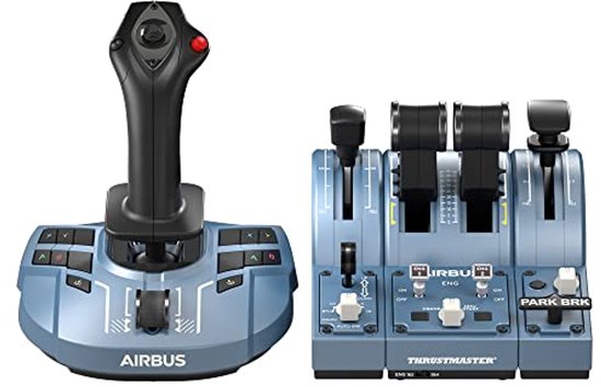 Ergonomische Sidestick en Throttle Quadrant voor Xbox en PC - Perfect voor Luchtvaart Simulaties van Merkloos
