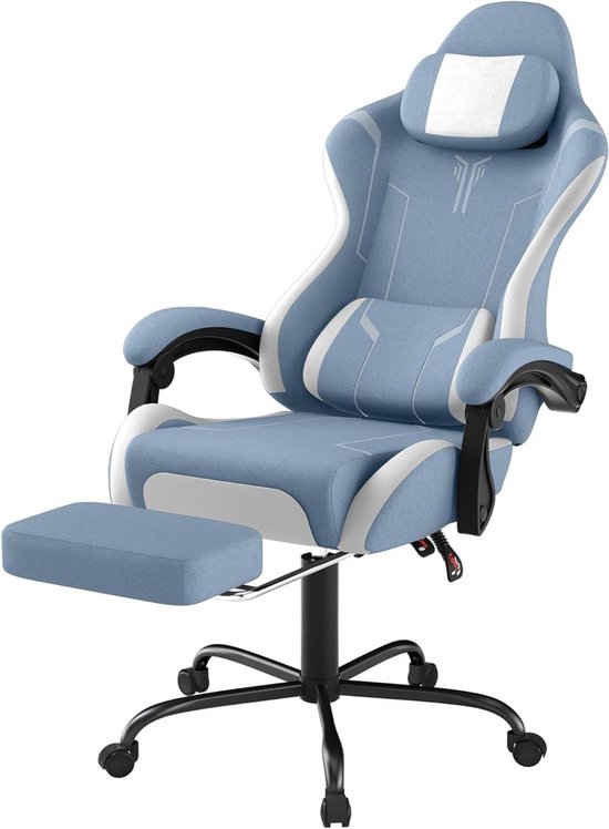 Ergonomische Stoel - Comfortabele Bureaustoel - Langdurig Zitten - Verstelbare Rugleuning - 150-190 cm - Blauw