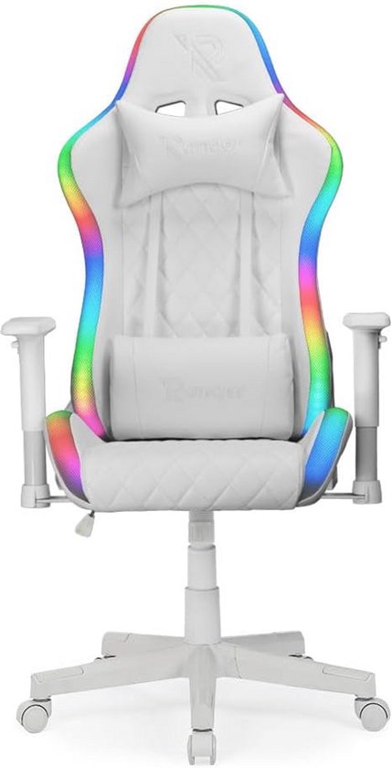 Ergonomische Stof Gaming Ziestel met RGB/LED Verlichting voor Lange Speelsessies van Merkloos