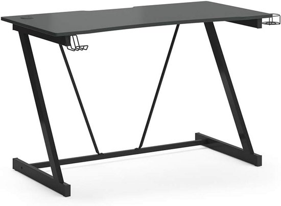 Ergonomische Z-vormige Gaming Tafel met Bekerhouder voor Thuiswerkplek van Merkloos