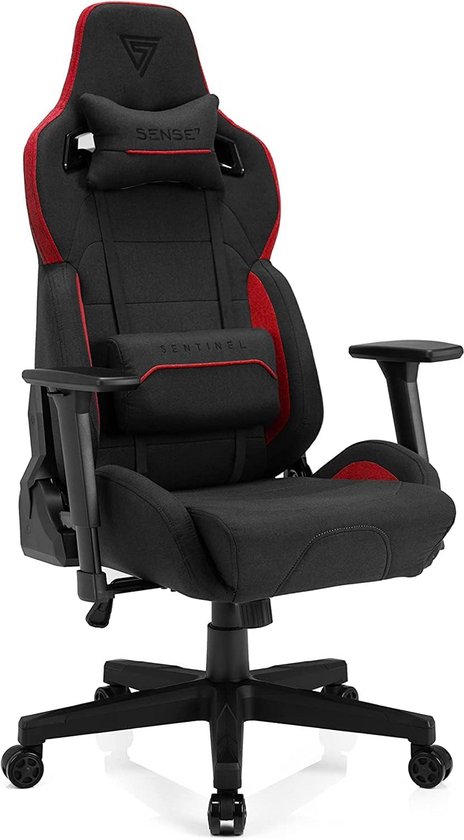 Ergonomische Zwart-Rode Gaming Stoel voor Urenlang Speelplezier en Comfort