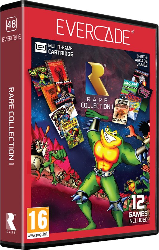 Everacade Cardridge - Rare Collection 1 - 12 games van Merkloos