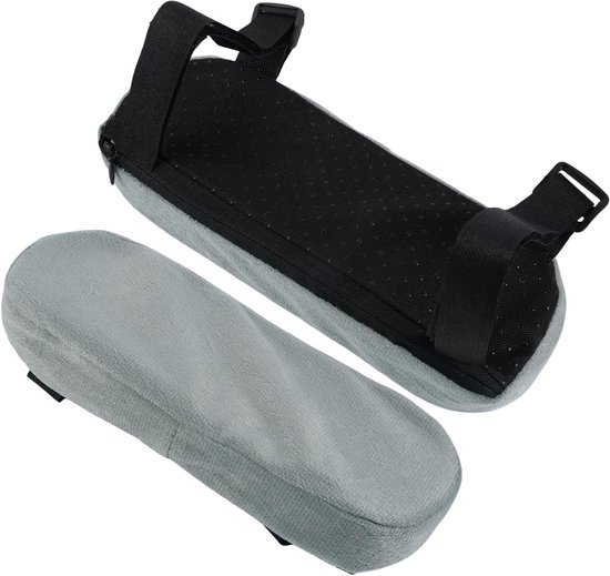 Extra Dikke Armsteun Covers voor Kantoor- en Gamingstoelen, Comfortabele Elbow Pads voor Stoelen en Rolstoelen (Grijs) van Merkloos