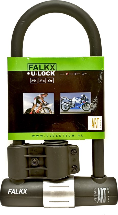 Falkx FALKX Leonid beugelslot, zwart/grijs, ART**** van Falk