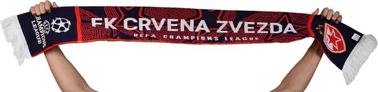 Fansjaal - Supporters sjaal - Wedstrijd beleving - Met franjes - Unisex - Rood wit