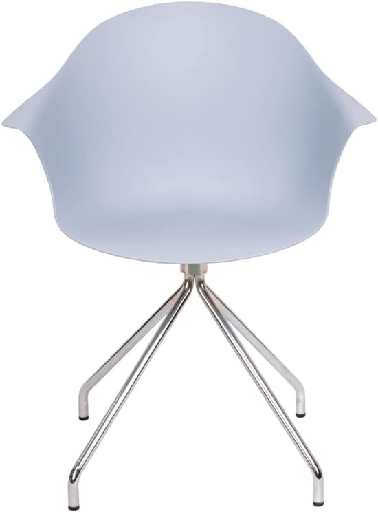 FBasic Bud Chair 09 chair with chrome frame and monococcus polypropylene blue - ShopVlot