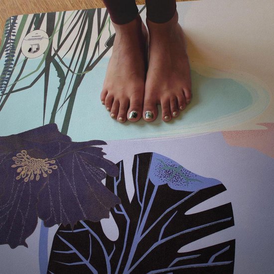 Felicidade yoga mat "Pacific" @studiofelicidade * Eco-friendly * Yoga mat en handdoek in 1 * Machine wasbaar van Felicidade