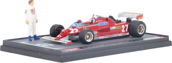 Ferrari 126 CK Turbo Brumm Modelauto 1:43 1981 Gilles Villeneuve Scuderia Ferrari S07/26 Monaco GP van Ferrari
