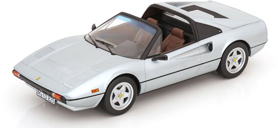 Ferrari 308 GTS 1982 Silver met afneembare kap - Norev 187934 - schaal 1:18 - lengte ca. 24 cm van Merkloos