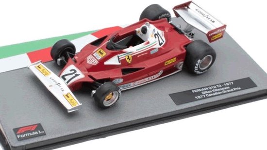 Ferrari 312 T2  GILLES VILLENEUVE  GRAND PRIX CANADA 1977 - Edition Atlas miniatuur Formule 1 auto 1:43 van Atlas