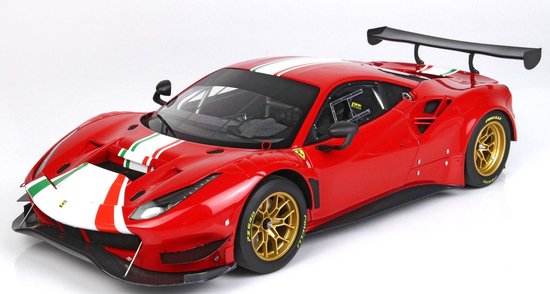 Ferrari 488 GT Modificata 2020 rood oplage 228 stuks, BBR Models P18203B van Ferrari