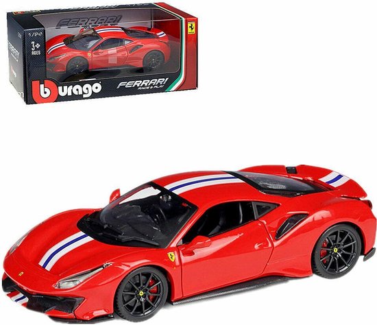 Ferrari 488 Pista Bburago 1:24 van Merkloos