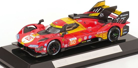 Ferrari 499P #50 Winner 24Hrs Le Mans 2024 (inkl. Vitrine) Fuoco/Molina/Nielsen 1-43 Burago Signature Racing Series van Ferrari