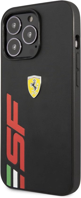 Ferrari Back cover iPhone 13 Pro - Zwart - Schokbestendig - Ergonomisch ontwerp van Merkloos