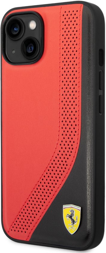 Ferrari Back cover - iPhone 14 Plus & 15 Plus - Rood - Schokabsorberend - Ideaal voor dagelijks gebruik van Merkloos