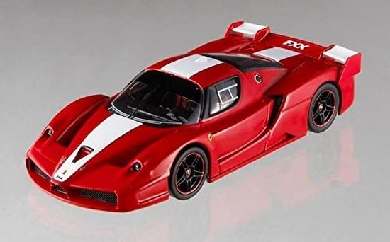 Ferrari FXX 1:43 Hot Wheels Elite Rood / Wit N5605 van Ferrari
