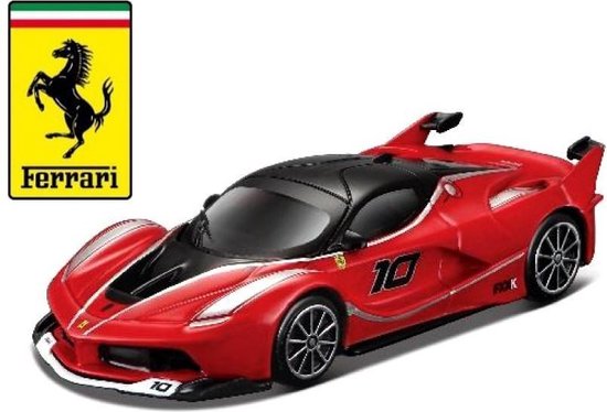 Ferrari Fxx-k #10 Race & Play 1:43 rood/zwart van Merkloos