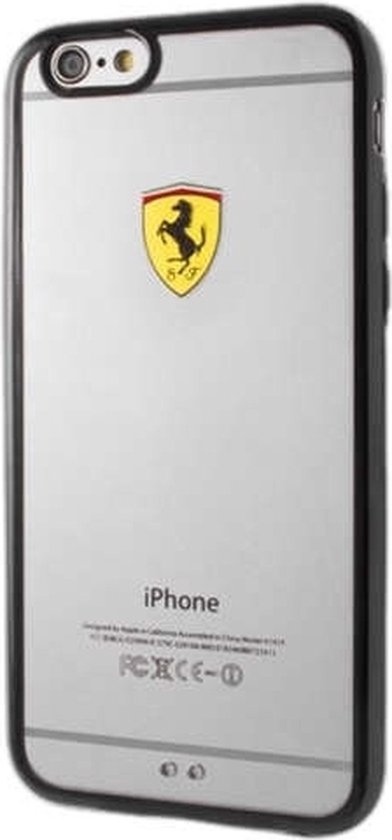 Ferrari - Hardcase - FEHCS7BK G930 S7 raceschild transparant zwart van Merkloos