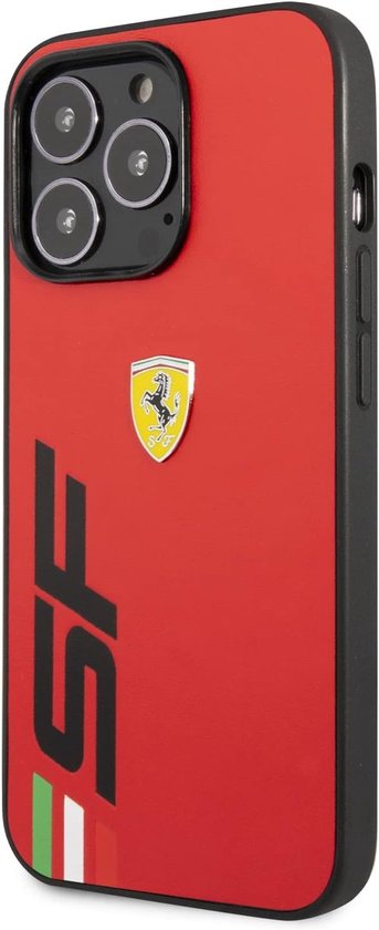 Ferrari iPhone 13 Pro Backcover hoesje SF Logo - Rood van Merkloos