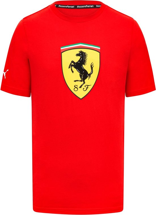 Ferrari Large Logo Shirt Rood XXL - Lewis Hamilton - Charles Leclerc van Merkloos