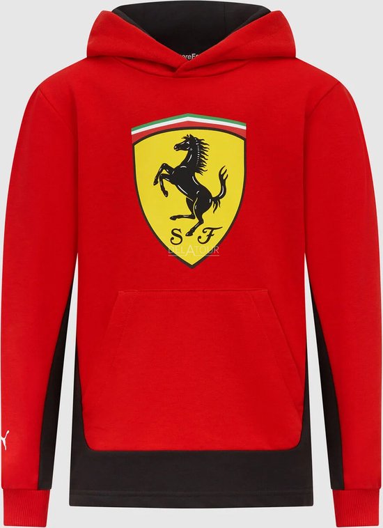 Ferrari Logo Hoody Rood 2024 S van Ferrari
