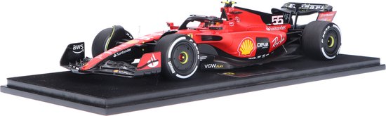 Ferrari SF-23 Looksmart Modelauto 1:18 2023 Carlos Sainz Scuderia Ferrari LS18F1052 Bahrain GP van Ferrari