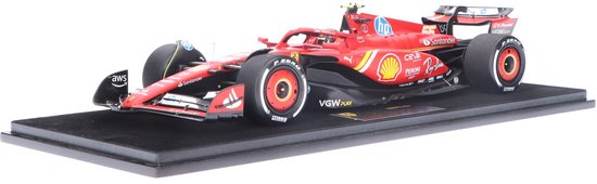 Ferrari SF-24 Looksmart Modelauto 1:18 2024 Carlos Sainz Scuderia Ferrari LS18F1064 Monaco GP van Merkloos