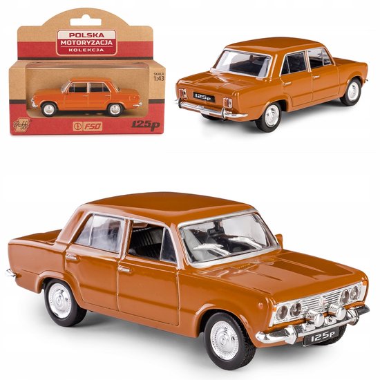 Fiat 125P PRL Model Auto 1:43 - Brons, DAFFI van Daffi