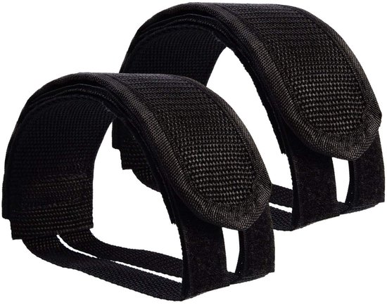 Fiets Pedalenriem Set van 2 - Verstelbare Nylon Voetsteun