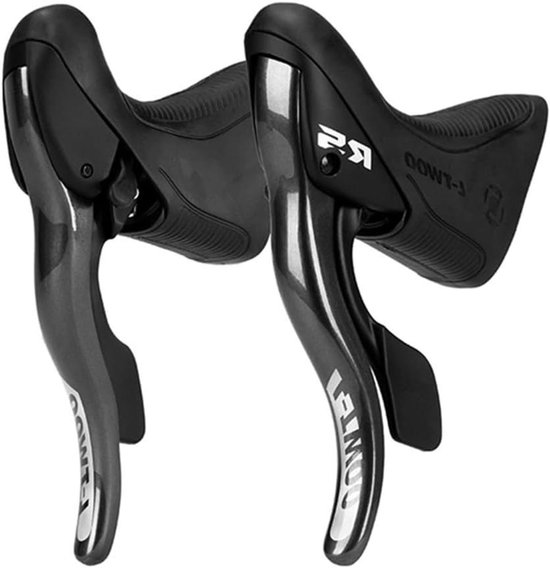 Fiets Shifters - Schakelhendels Racefiets - Soepel Schakelen - Aluminium Legering Constructie - 2x7/8/9 Speed - Zwart