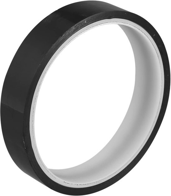 Fietsvelgband zonder slang 16 mm breed 10 m lang zwart